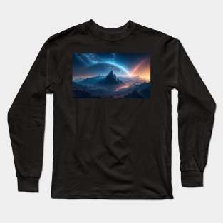 Beautiful another universe landscape Long Sleeve T-Shirt